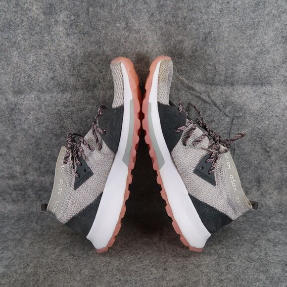 Adidas Shoes Women 6.5 Athletic Trail Running Quesa Cloudfoam Casual Active Gray - Picture 9 of 13